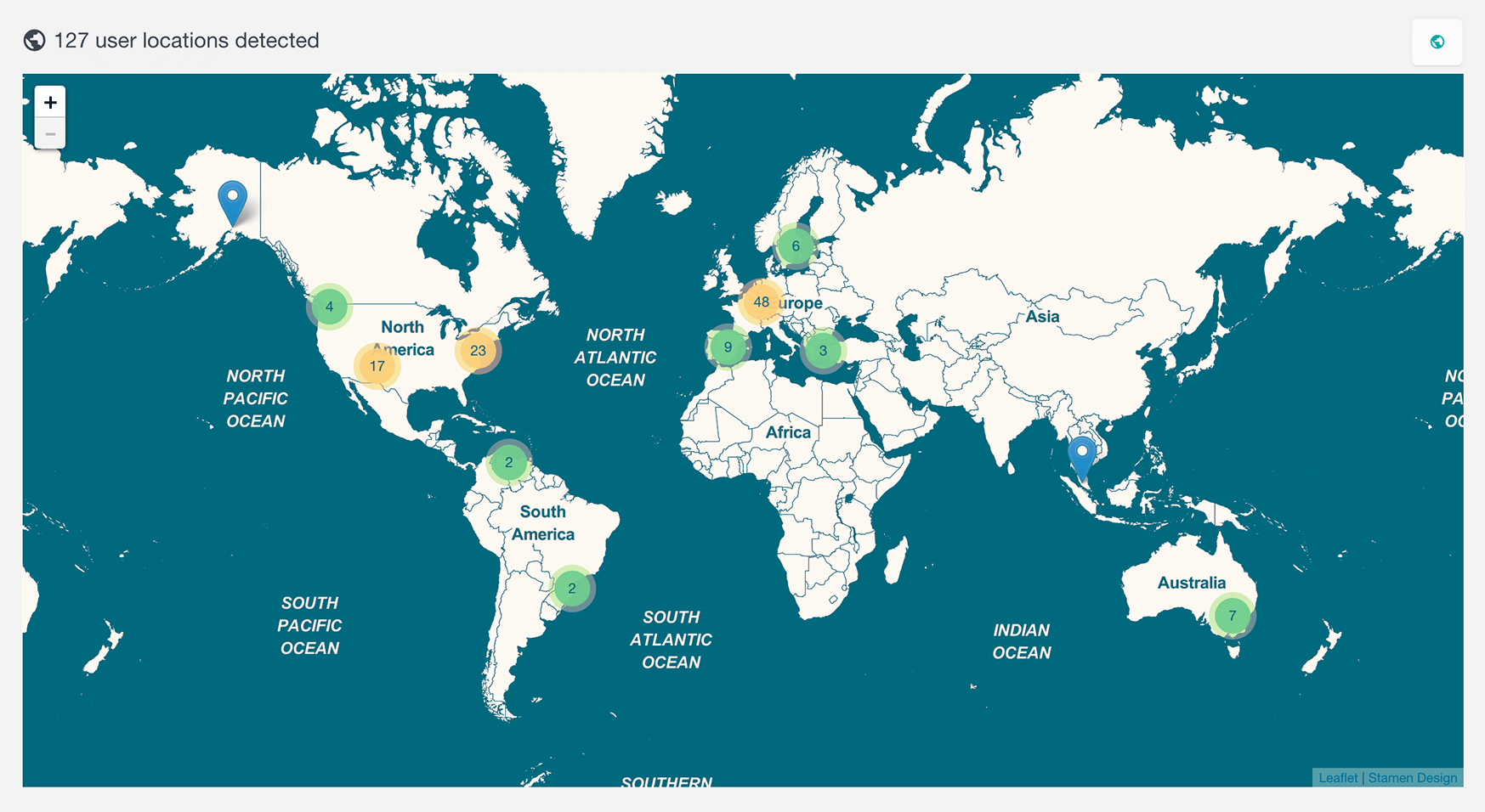 wordpress users geolocation