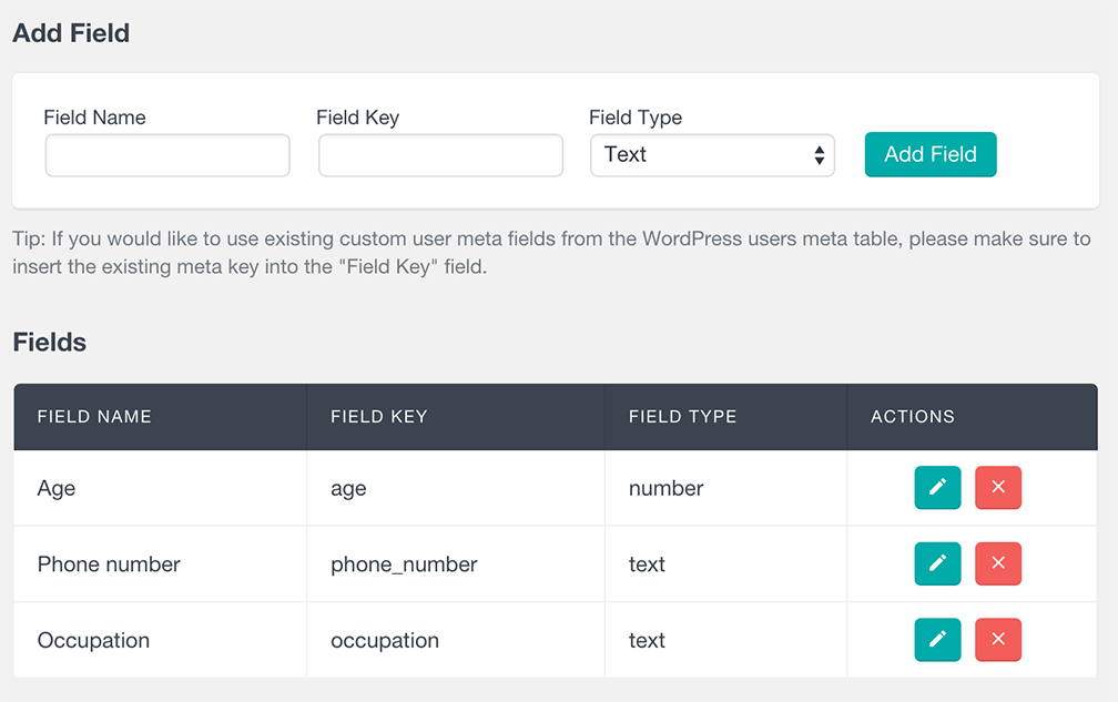 users insights create custom user meta fields