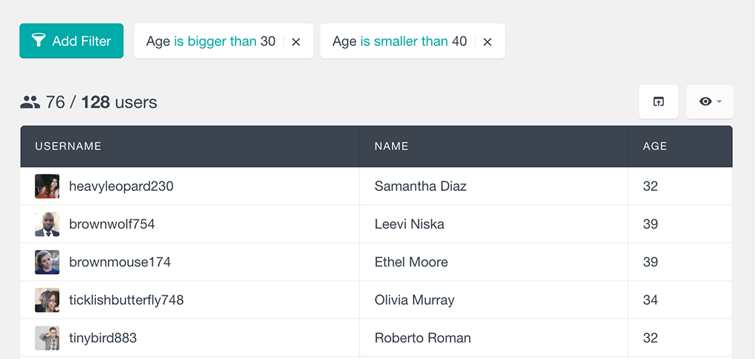 gravity forms search users by numeric field