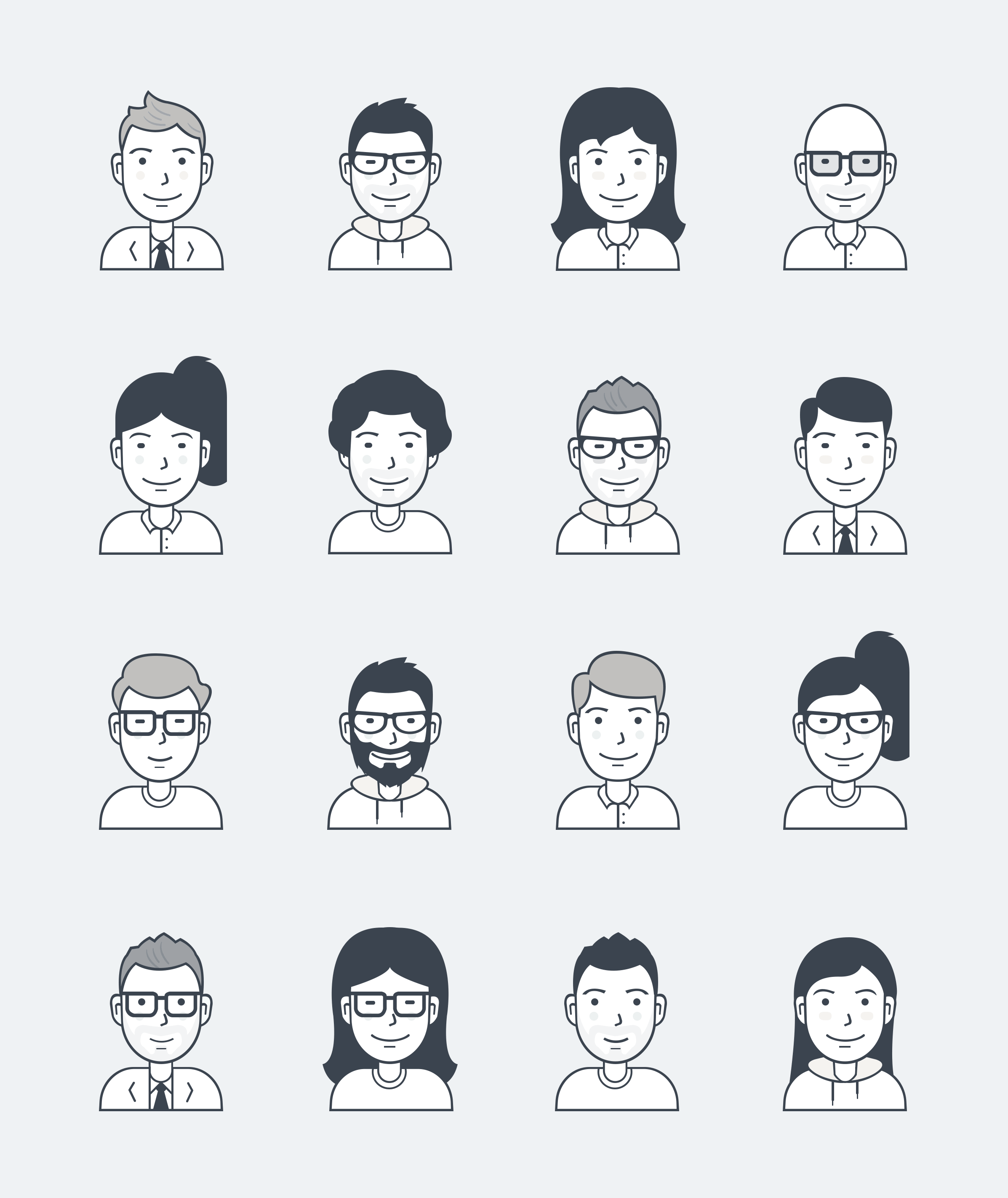 User Avatar Icons by Users Insights - Free Download