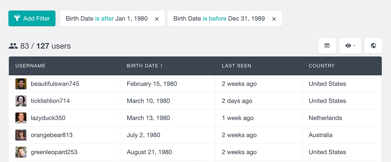 Search WordPress users by date meta field