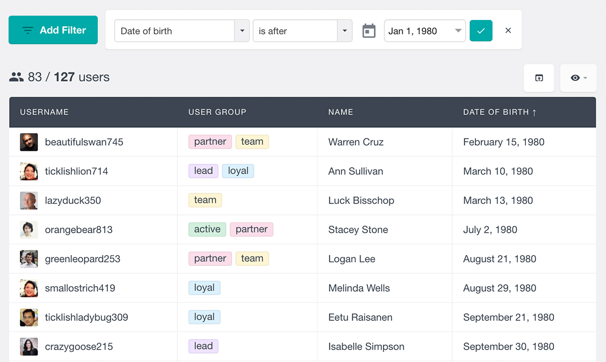 Search WordPress user meta by date field