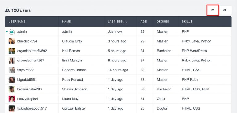 How to export WordPress users with custom fields and meta - Users Insights