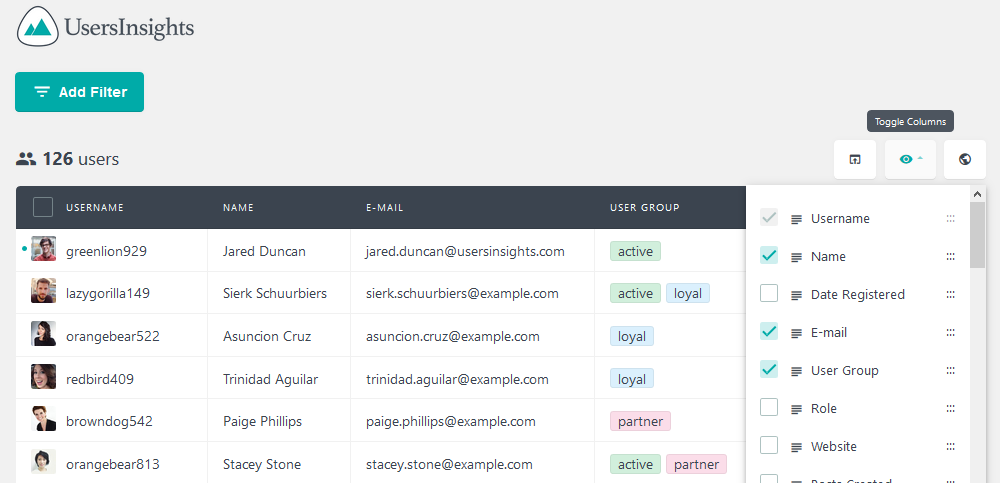 Adjusting custom fields to export