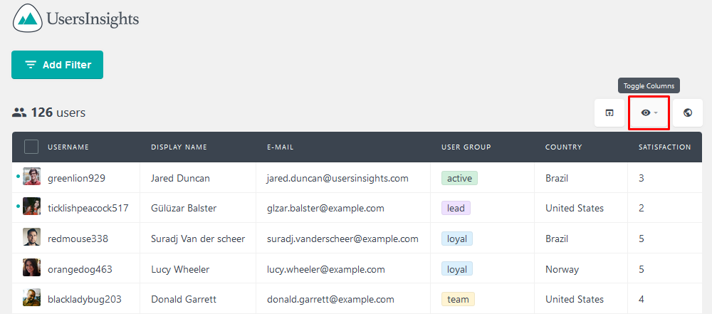 Making satisfaction visible before exporting