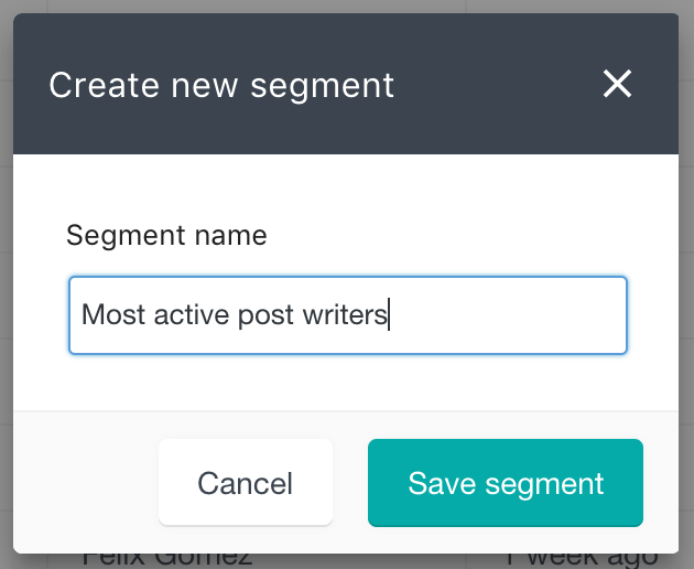 Set segment name