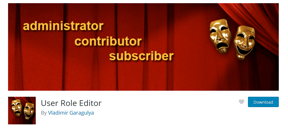 User Role Editor plugin