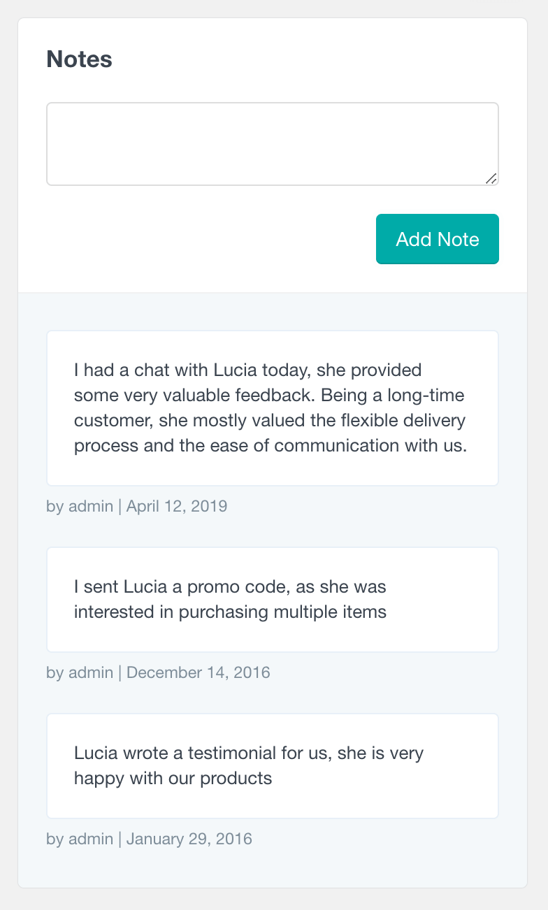 WooCommerce add customer notes