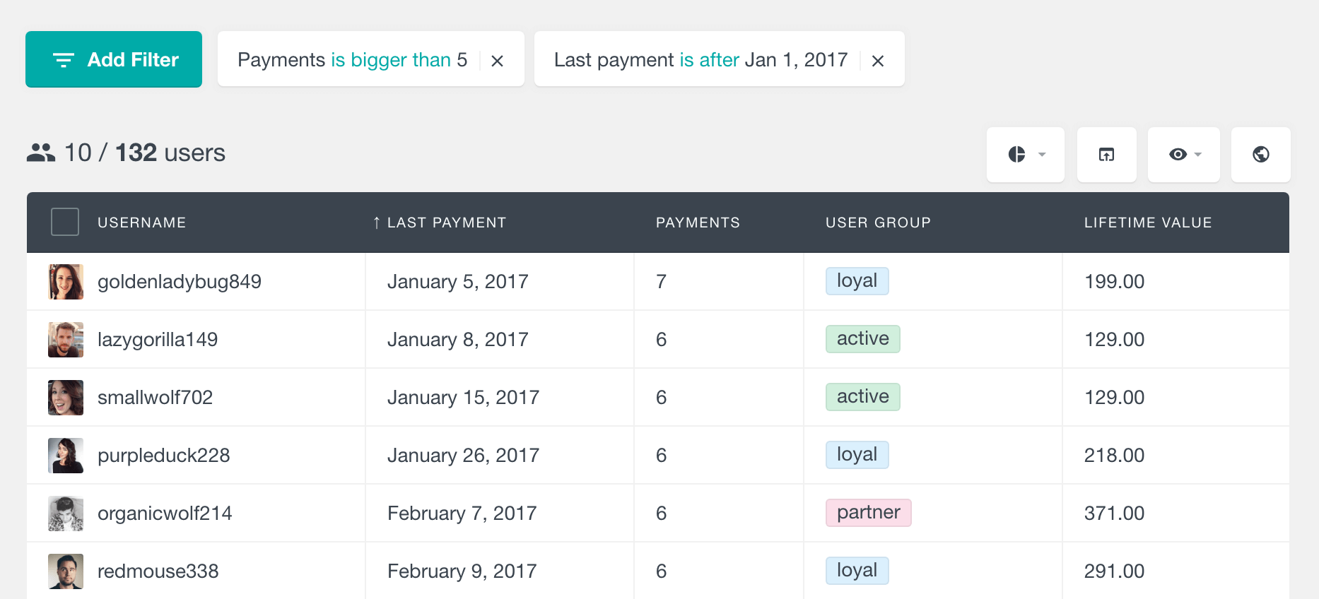 Paid Memberships Pro search members by last payment date