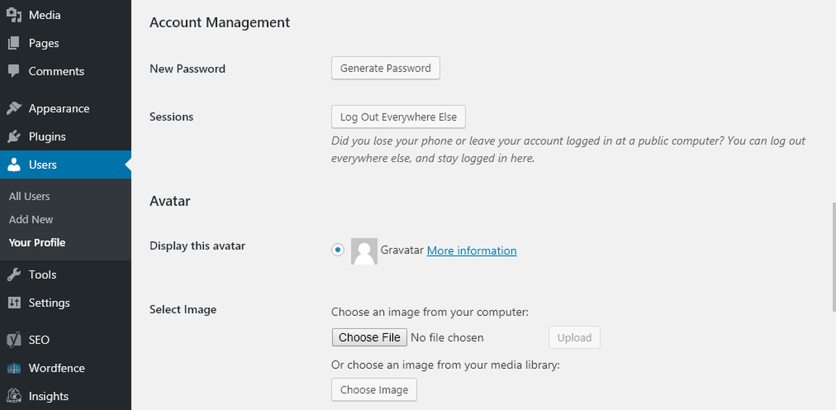 Avatar Manager account 