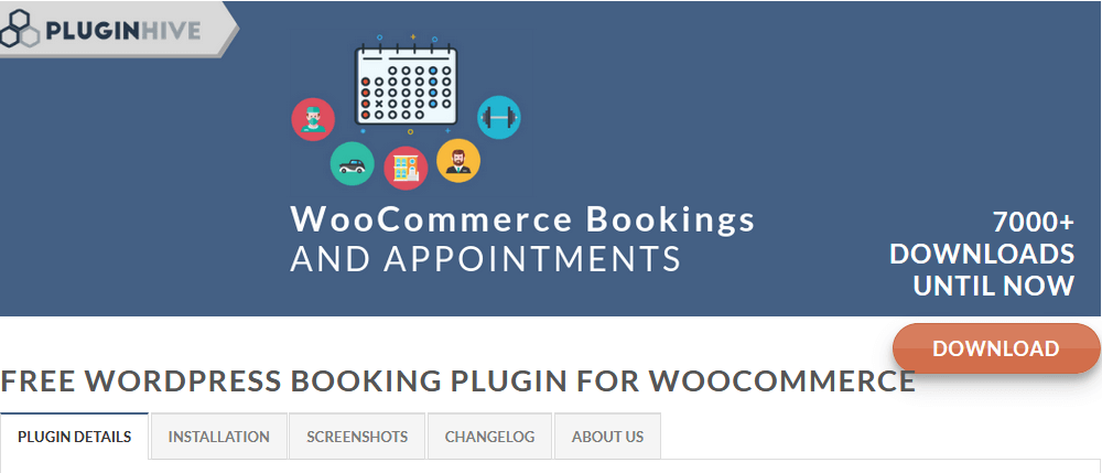 Free plugin for WooCommerce Bookings and Appointments