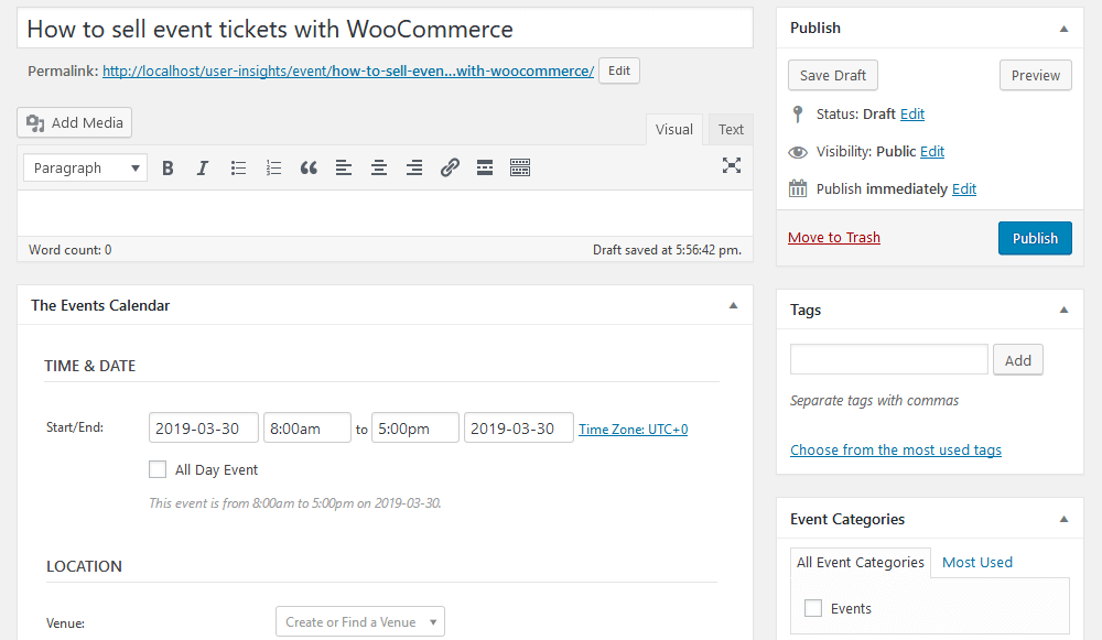 How to sell event tickets with WooCommerce Users Insights