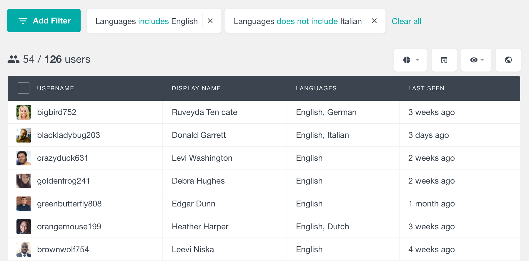 Filter Profile Builder Pro users by multiselect and checkbox fields