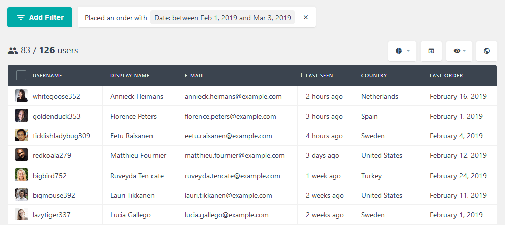 Segment users by purchase date