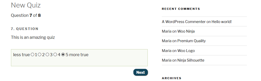 Assessment question type in LearnDash