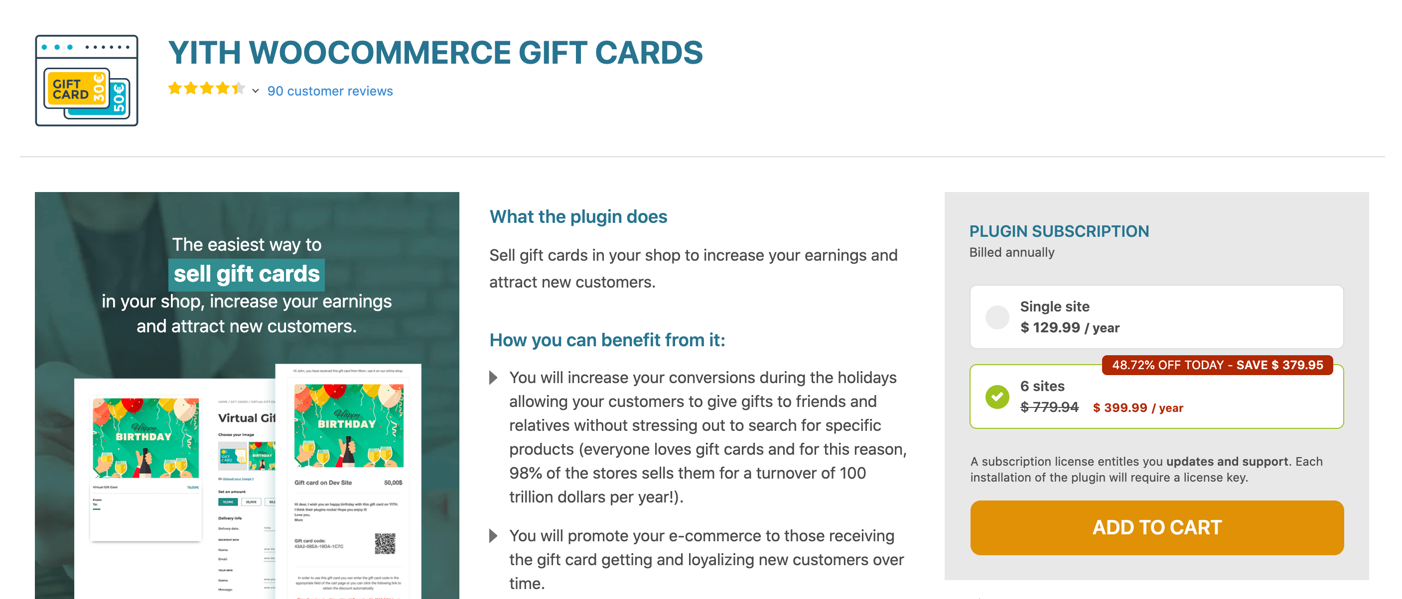 How to sell gift cards with WooCommerce - Users Insights