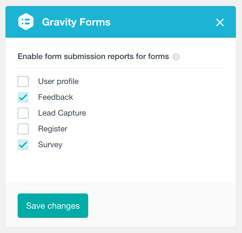Enable Gravity Forms reports