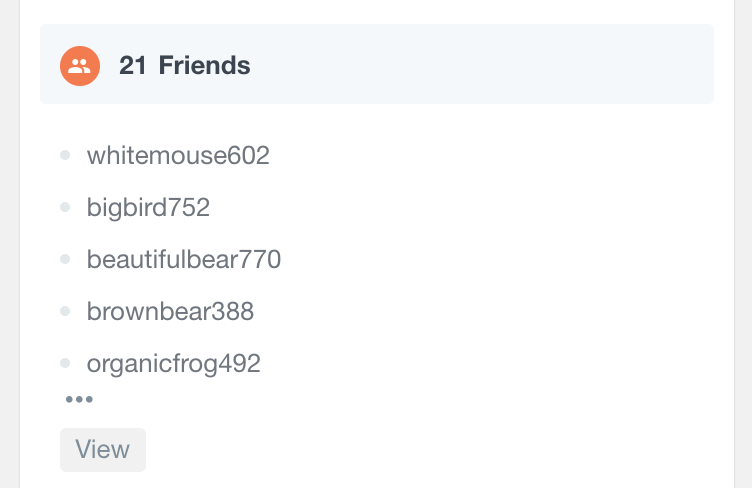 BuddyPress list friends in user profile