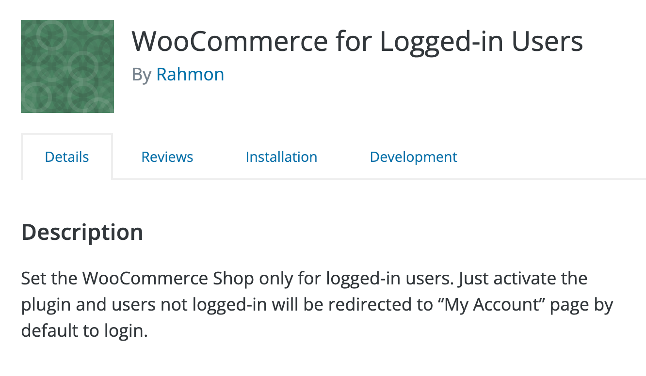 woocommerce login only plugin