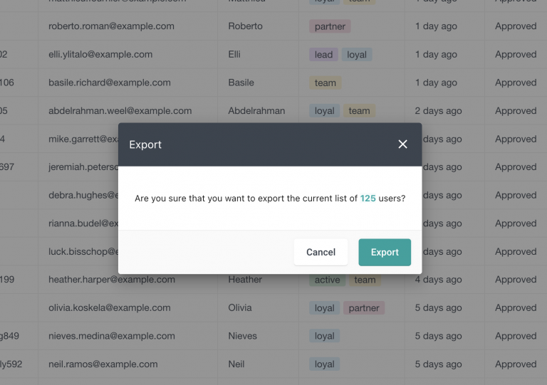How to export users data from Ultimate Member - Users Insights